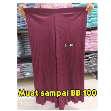 Ready Kulot plisket / super jumbo / maroon