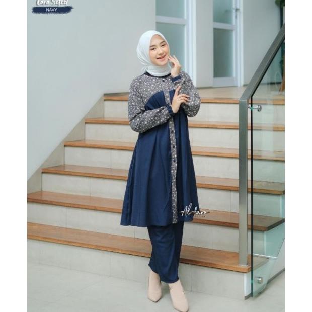 Lara One Set Celana Itycrep By Alfaro Ori