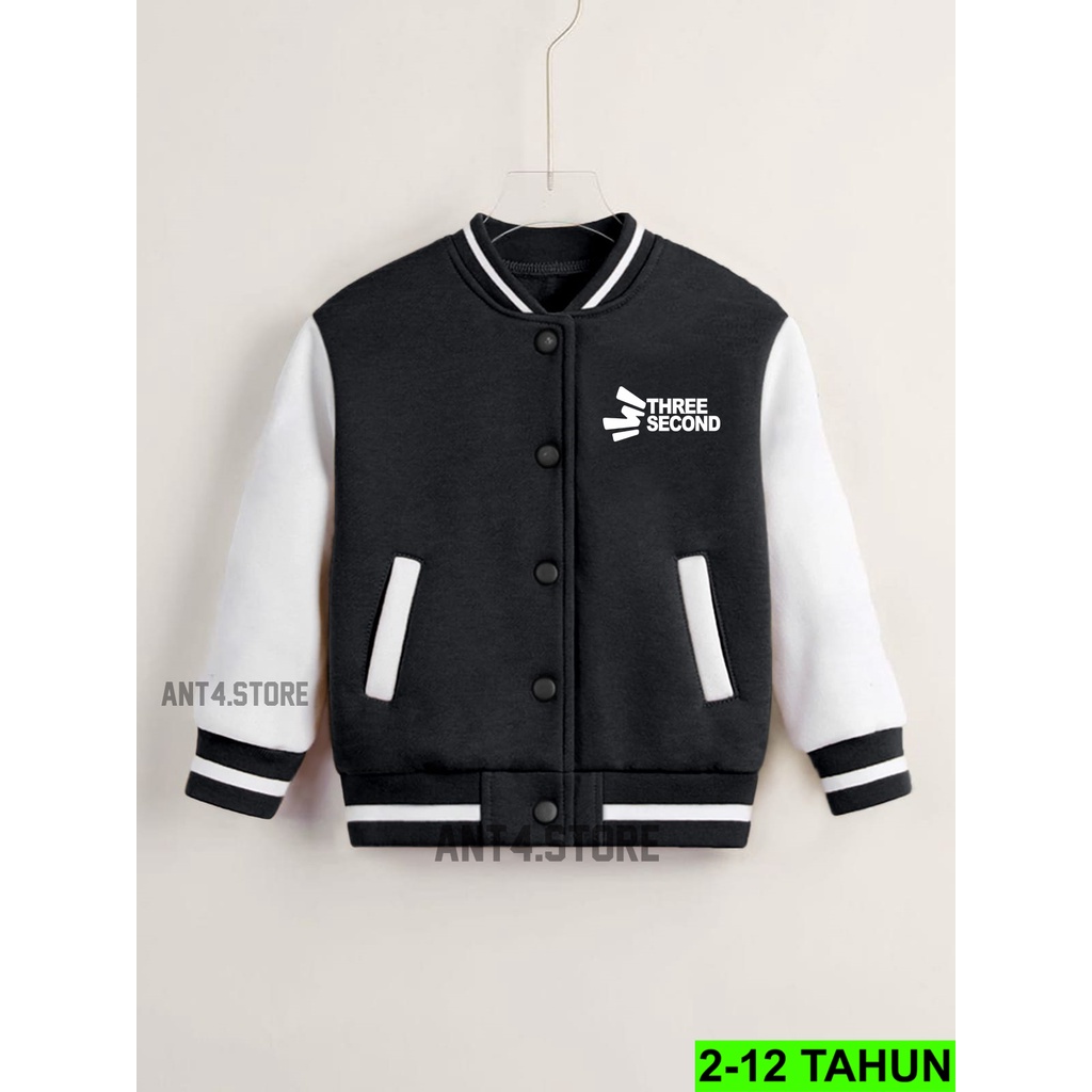 JAKET BASEBALL ANAK UMUR 2 - 12 TAHUN JACKET ANAK LAKI LAKI PEREMPUAN 3SECOND