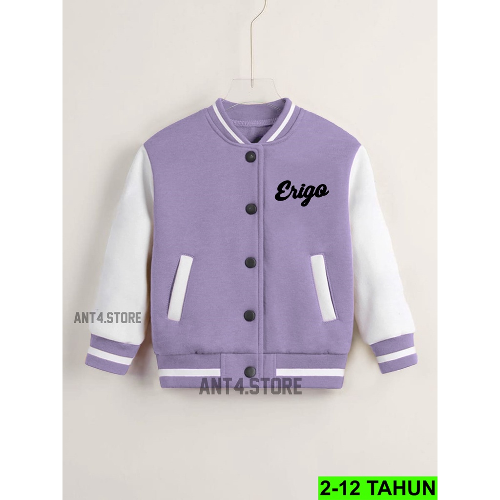 JAKET BASEBALL ANAK UMUR 2 - 12 TAHUN JACKET ANAK LAKI LAKI PEREMPUAN 3SECOND