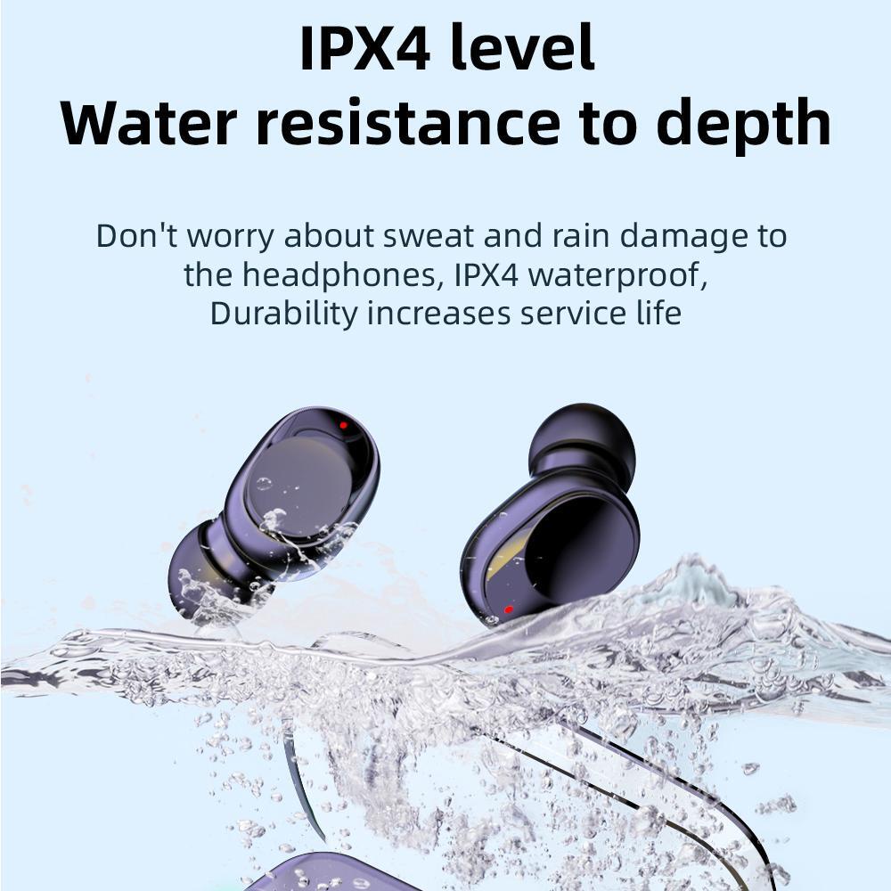 TWS Wireless Earphone Bluetooth E-sports Earbuds Wireless Noise-cancelling Gaming Headphones Headset Breathing Lamp Waterproof Emergency Powerbank Upgraded Bluetooth 5.3 - M60(COD)