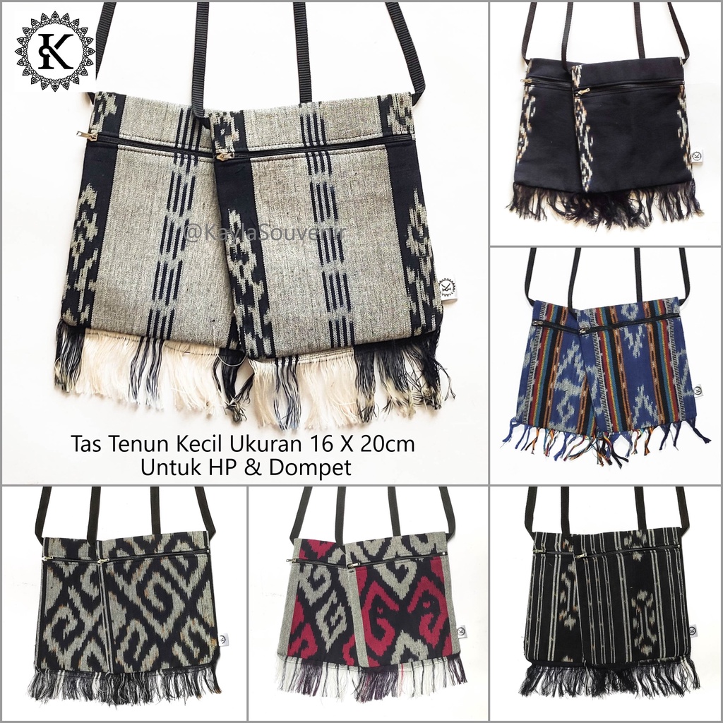Tas Selempang Tenun Kecil / Tas Tenun Mini - Kain Etnik