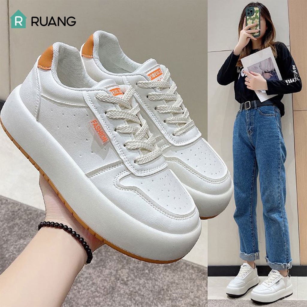 Sepatu Wanita Sneakers Import Premium Quality Model Terbaru Korea Style ST053