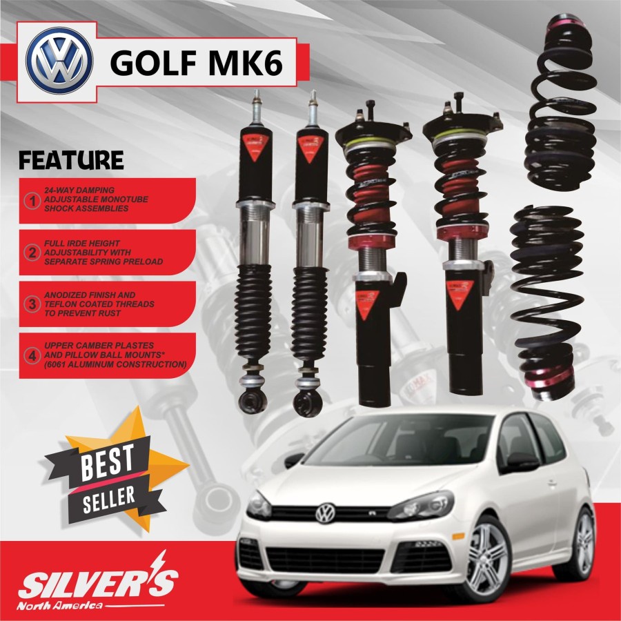Aksesoris Suspensi SILVERS NeomaxR Coilover Vw golf Mk6