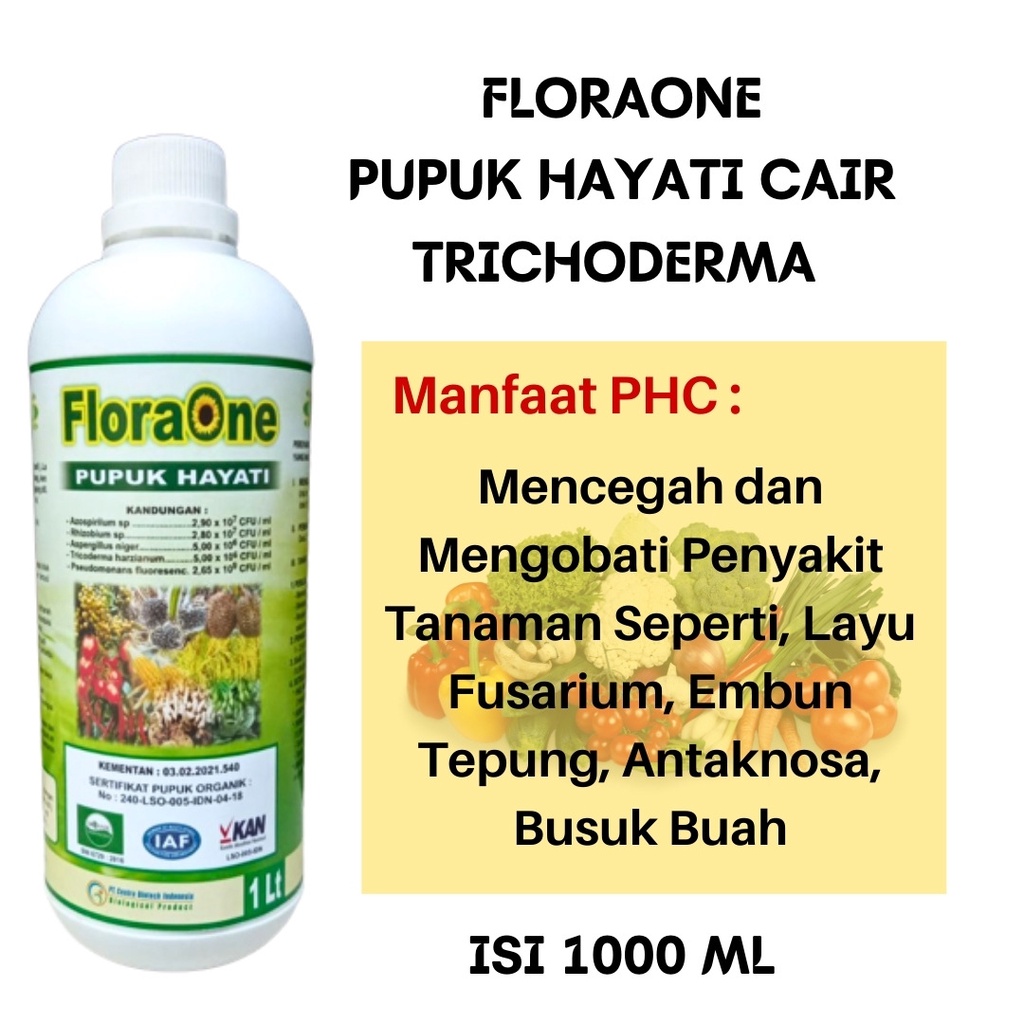 Fungisida Hayati Tricoderma Cair Untuk Anggrek, READY  Floraone Pupuk Hayati Trichoderma