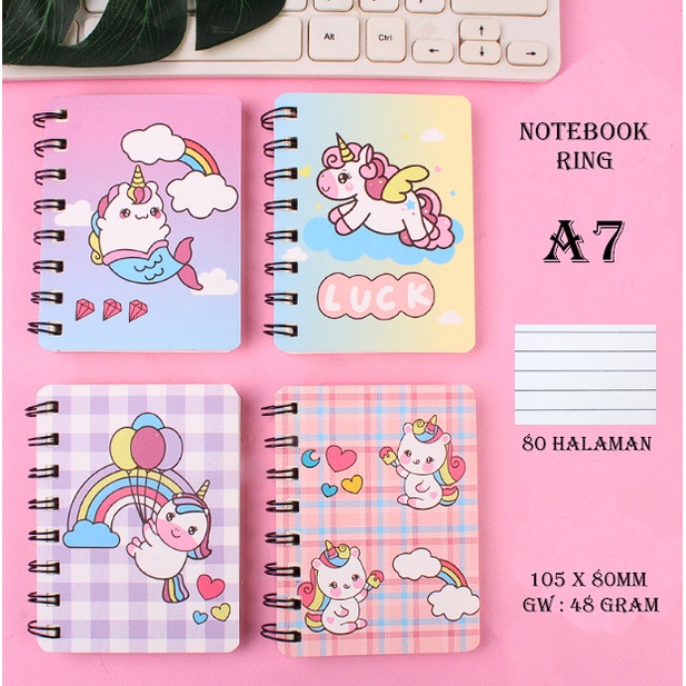 Notebook Mini A7 Buku Journal Agenda mini