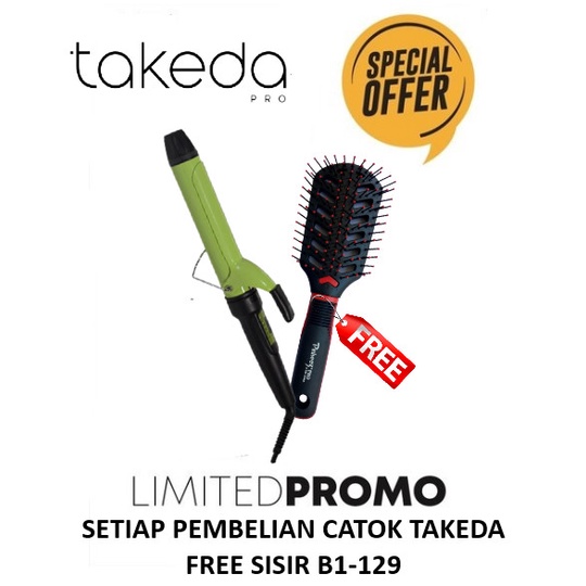 [SinarShop] Catokan Keriting Takeda 25mm TKD-8227 8227 Berkualitas