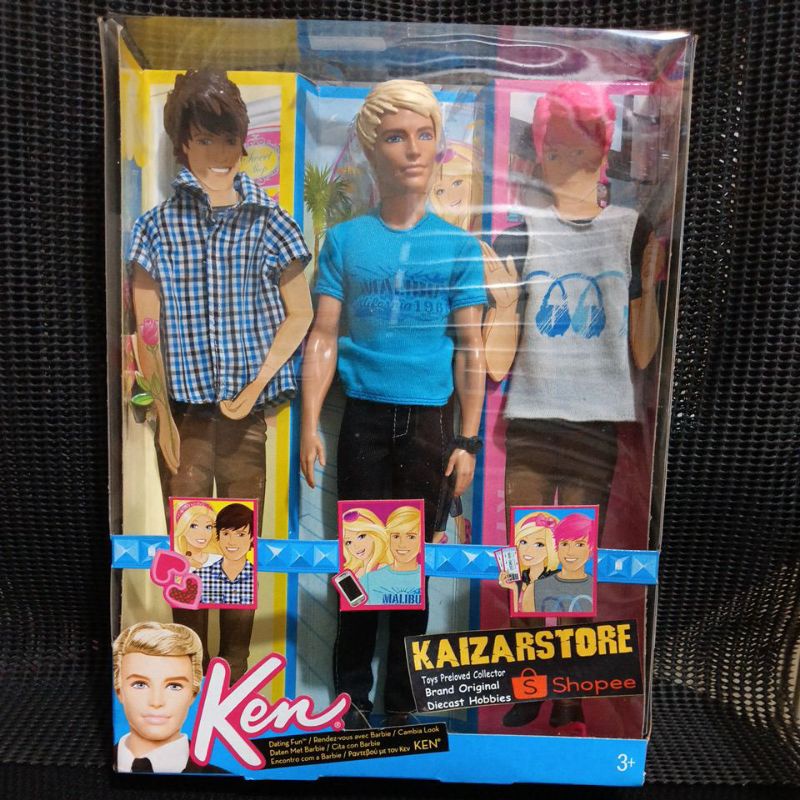 Barbie Mattel Indonesia original KEN Monster High man laki jadul lawas vintage rare ken Style wig Da