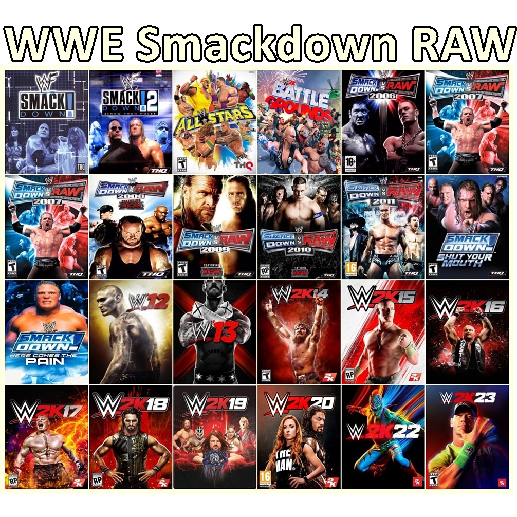 WWE Smackdown RAW Game untuk Komputer PC Laptop KOLEKSI LENGKAP TERBARU
