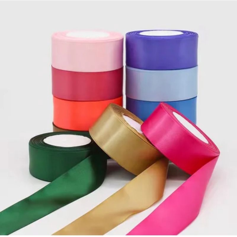 

Pita Satin Import 4cm (1.5 inchi) Per Roll 25 yard/Pita Satin Kualitas Premium
