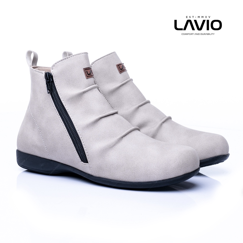 Sepatu Sneakers Boots Wanita Cewe Keren Korea Kekinian Lavio Vania Original