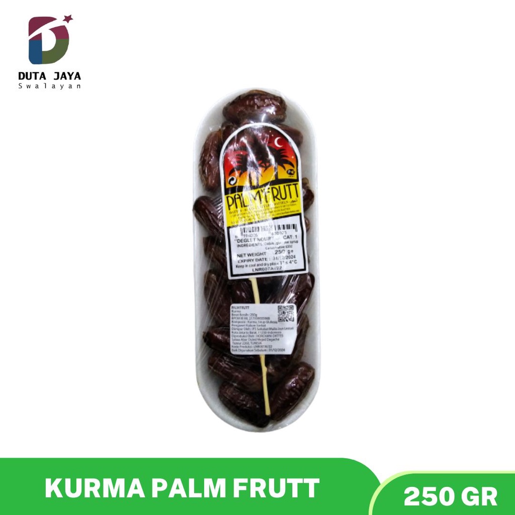 Kurma Palmfrutt 250gr Tunisia Palm Frutt 250 Gram