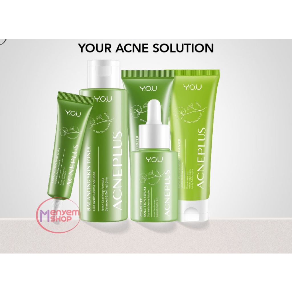 Paket YOU AcnePlus 5 in 1 Bundle with Niacinamide Centella AHA/ Paket Acne
