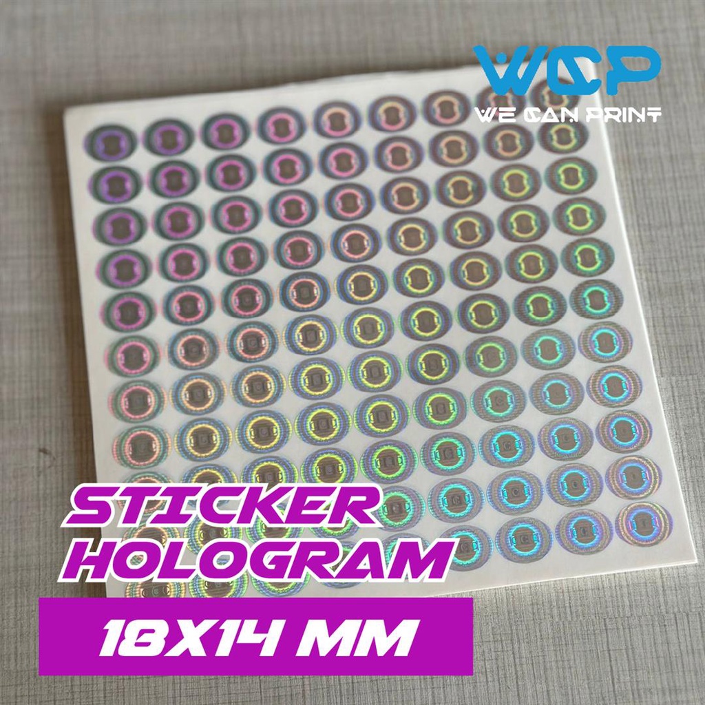 

Sticker Hologram CCC Oval / Sticker Segel Hologram 18x14 mm isi 99 PCS