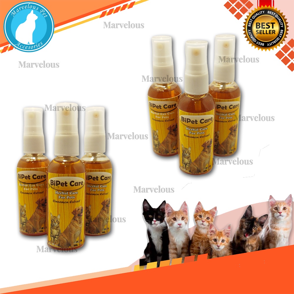 Obat Mata Kucing dan Anjing Ampuh penghilang Penyakit Belekan Bipet Care Obat mata Spray 60 ml