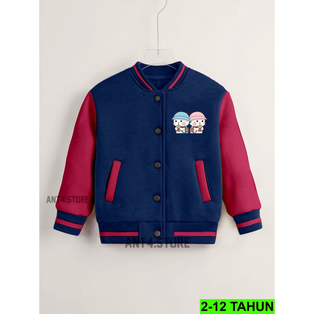 JAKET BASEBALL ANAK UMUR 2 - 12 TAHUN JACKET ANAK LAKI LAKI PEREMPUAN PANDA