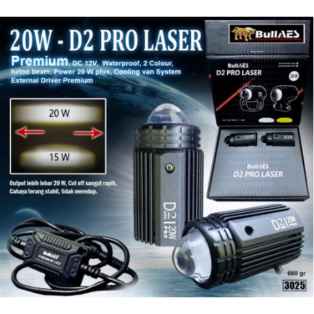 Lampu Laser Tembak D2 Laser 20 Watt PRO Laser Output universal