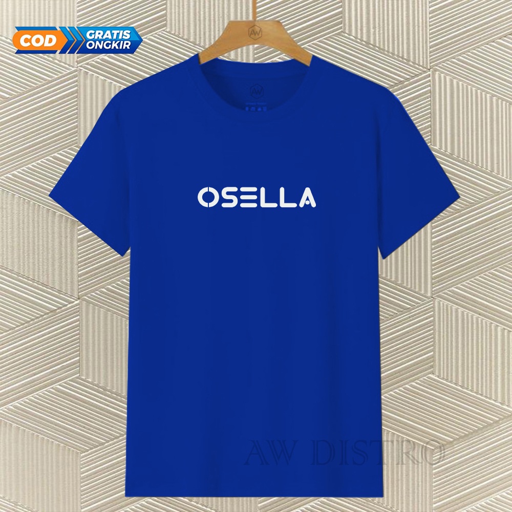 COD Baju Kaos Distro Osel Tex Putih Premium Quality Lengan Pendek