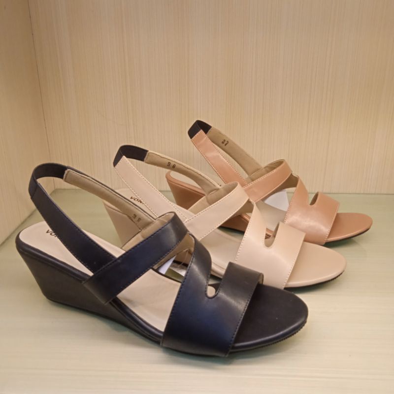ISM - Sepatu Wedges Wanita Vonny & Ellen/VL.1818 - Wedges Simple Terbaru - Wedges Lebaran