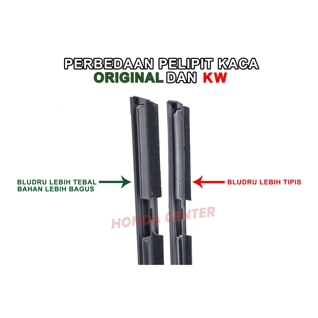 original honda,pelipit karet kaca luar weather strip luar honda jazz GD3 2004 2005 2006 2007 2008 depan belakang kiri kanan