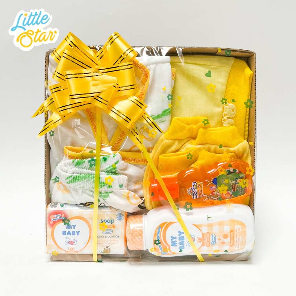 Paket B Parsel Bayi Baru Lahir Kado Hampers Newborn Baby Gift Set Hadiah Pakaian Setelan Anak Unisex