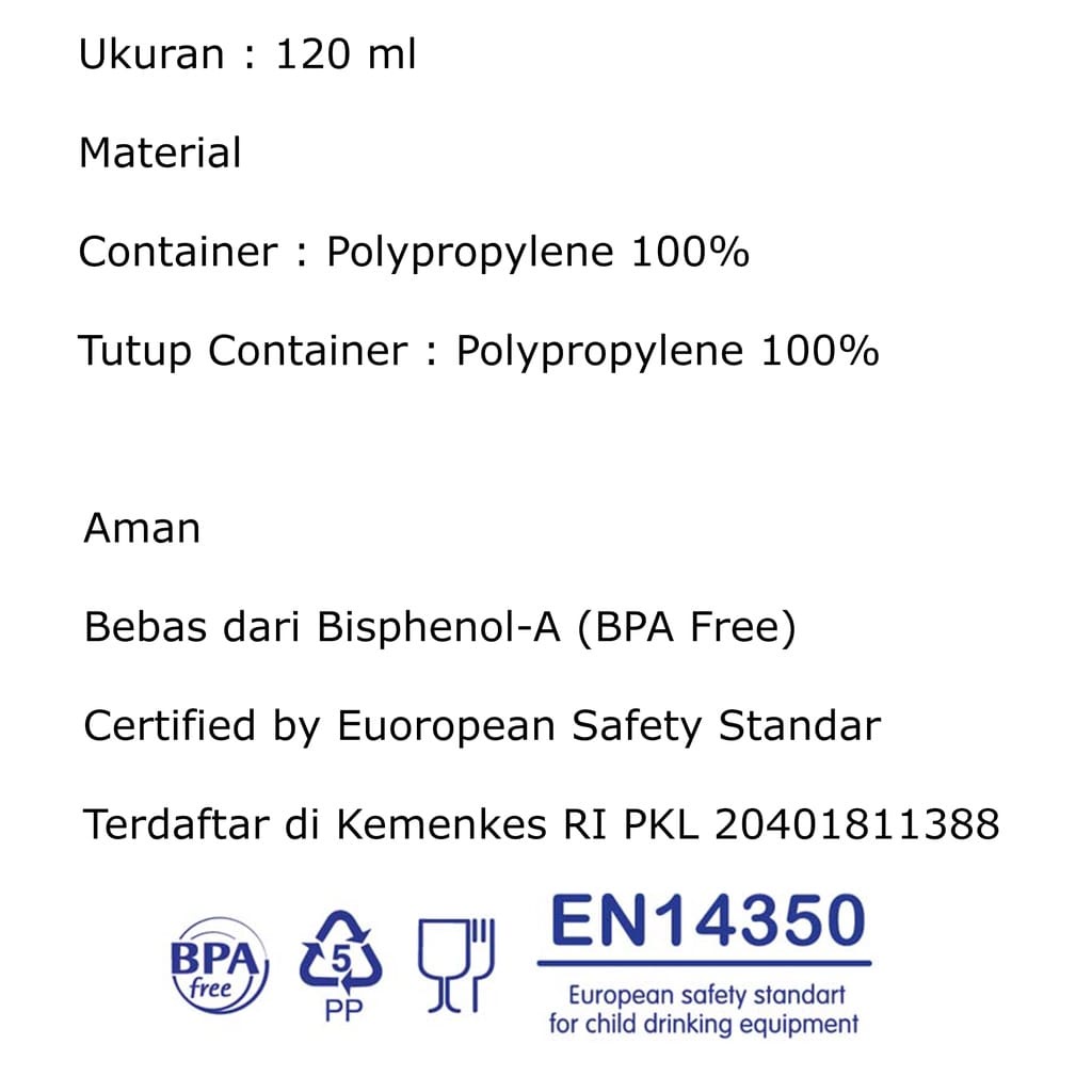 Baby Safe WC2 Container 120ml - Tempat Bubuk Susu