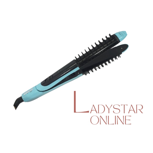 LADYSTAR | Catokan Sisir BLOW | LS078 |  2 in 1 Curly Kriting Murah