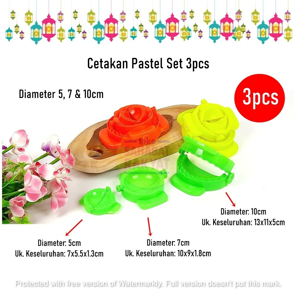 DPRL236B Cetakan Pastel Set 3pcs