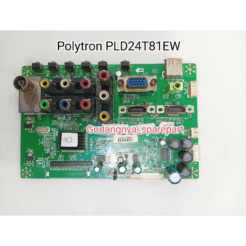 MB POLYTRON PLD24T81EW - MAINBOARD TV POLYTRON PLD24T81EW - MESIN TV LCD led - MODUL -MOTHERBOARD