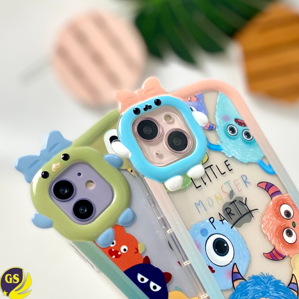 Soft Case Imut Lucu 3D Pitachu Little Monster Case iPhone 7 8 SE 2020 7+ 8+ X XS XR XS MAX iPhone 11 12 13 PRO MAX iPhone 14 14 PRO14 PLUS 14 PRO MAX