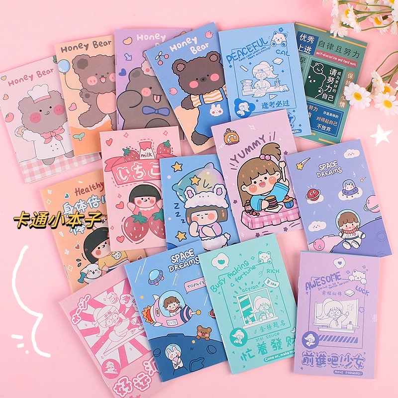 

Notebook mini/ buku kecil/ buku tulis mini / buku tulis mini motif kartun/buku catatan / Pocket Notebook NB19