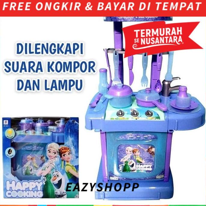 Kado Mainan Anak Cewek KitchenSet Masak Masakan Besar Frozen 3 4 Tahun div06