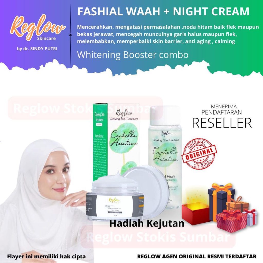 [COD bisa] Cream malam reglow night krim by dokter dr sindy + fashial wash Reglow Original Asli Bergaransi Skincare Crim Red Glow Riglow doktor Ori Bergaransi Uang Kembali Murah Best Seller Anti Aging Putih Cerah lembab SKin barrier