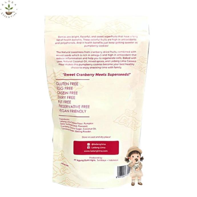 

Ladang Lima Pumpberry Cookies Gluten Free 180Gr