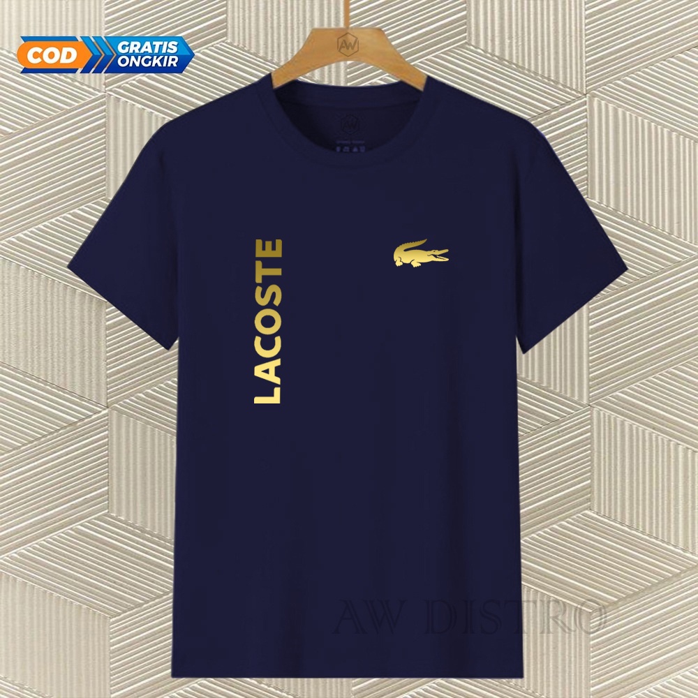 COD Baju Kaos Distro Lct Kirka Text Gold Premium Quality Lengan Pendek