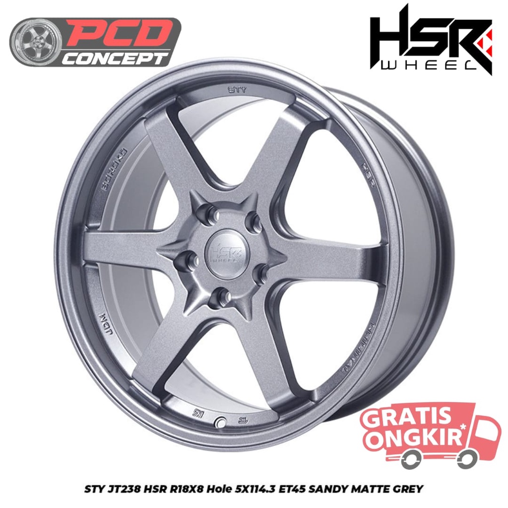 TERBARU VELG MOBIL R18 INNOVA RUSH HRV XPANDER R18 HSR WHEEL GREY
