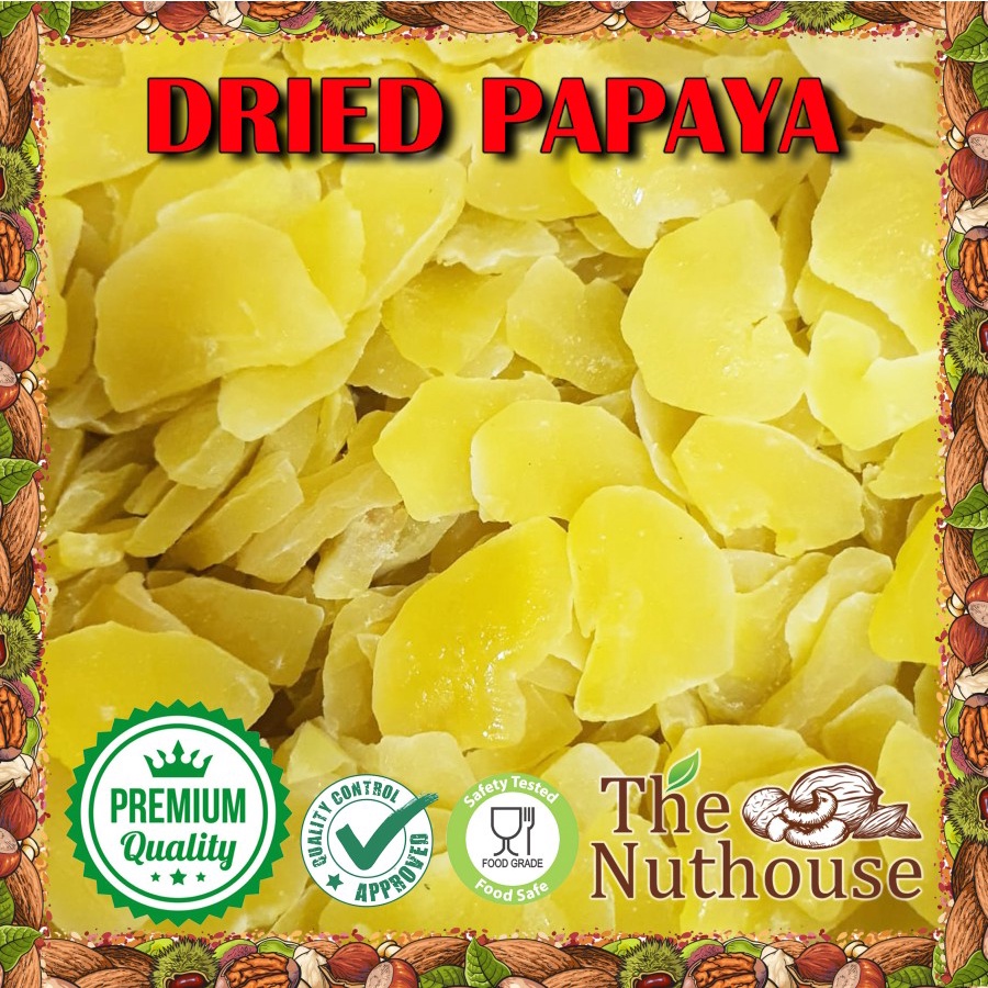 250gr Dried Papaya / Buah Pepaya Kering [Manisan Snack Fruit]