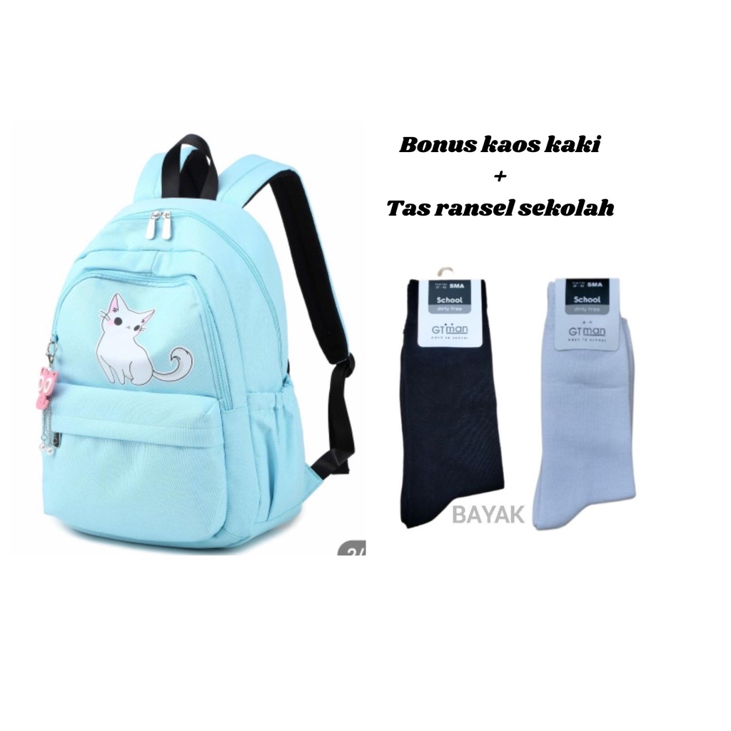 RAMADHAN SALE! Tas Sekolah Anak Perempuan SD SMP Ransel Wanita Premium Backpack terlaris