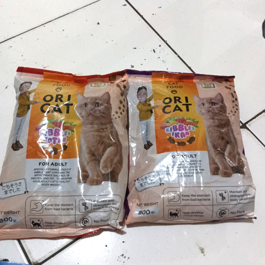 ( 2 x ) ORI CAT Adult Dry Food Makanan Kucing Dewasa 800g