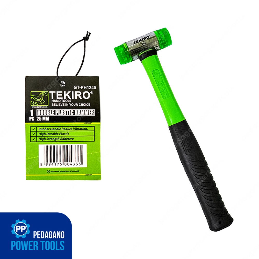 TEKIRO PALU PLASTIK 25 MM GAGANG KARET DOUBLE PLASTIC HAMMER 25MM 1240