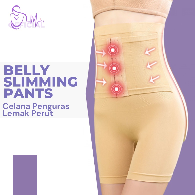 Celana Korset Pelangsing Perut Buncit Pembakar Lemak SEPAHA KANCING MAGNET Jumbo Wanita Peramping Pinggang Corset Korslet Pengecil Pelangsing Perut Buncit Import Slimming Pants Body Slimmer Slim Kancing Kait