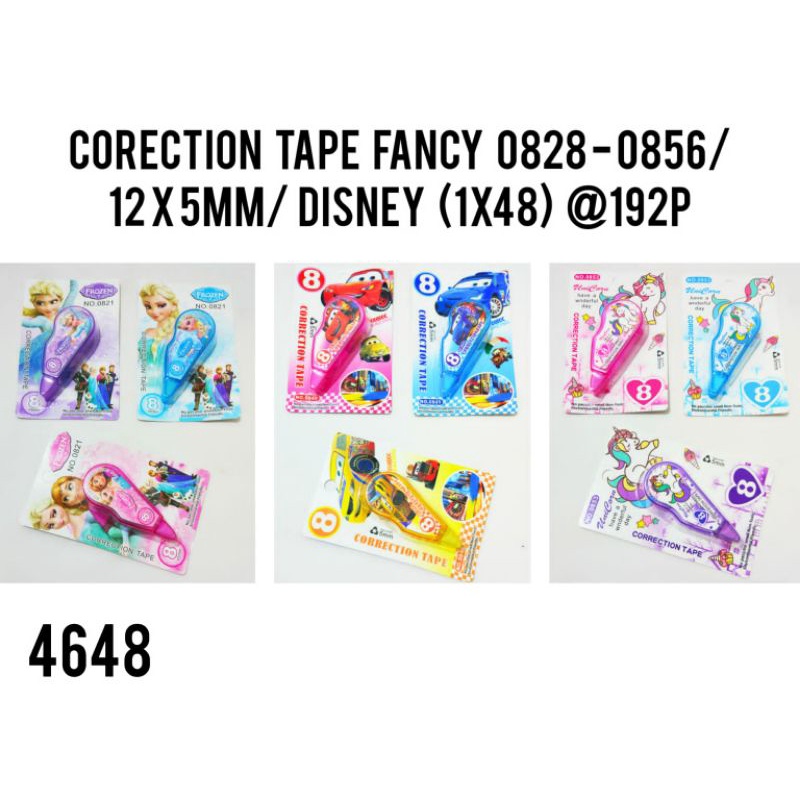 CORRECTION TAPE FANCY 0828-0856/12X5MM/DISNEY