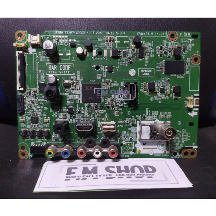 Mesin TV LG 32LJ510D - Mobo MB Mainboard TV LG 32LJ510 D