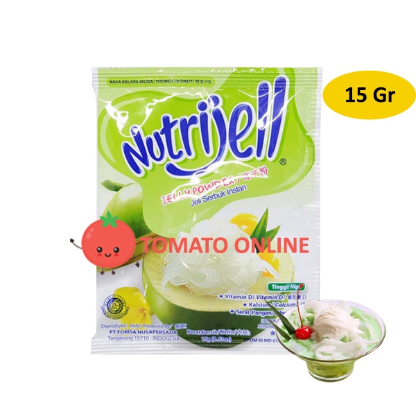 Nutrijell / Tepung Serbuk Agar Jelly Kelapa Muda / 15 Gr 15Gr gram