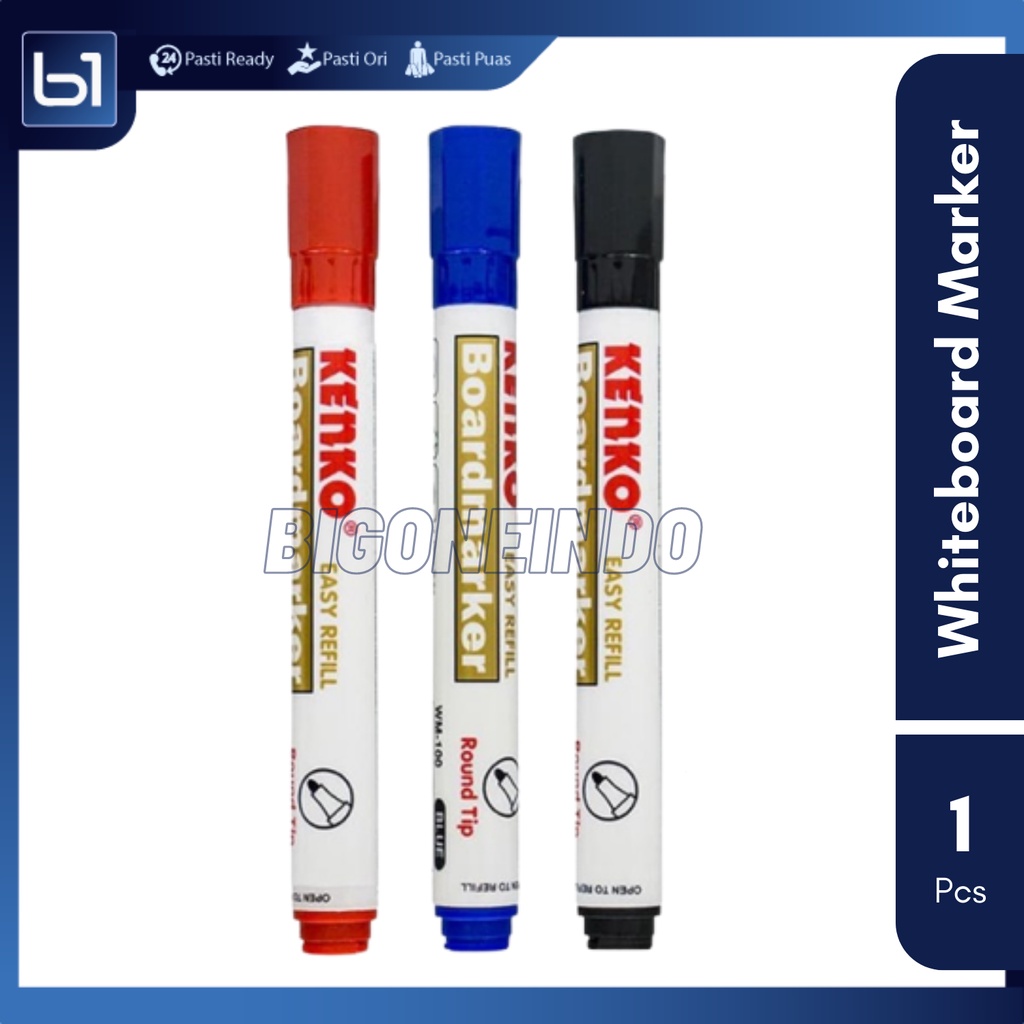 

Spidol Whiteboard Marker Easy Refill, Spidol Warna Papan Tulis Putih