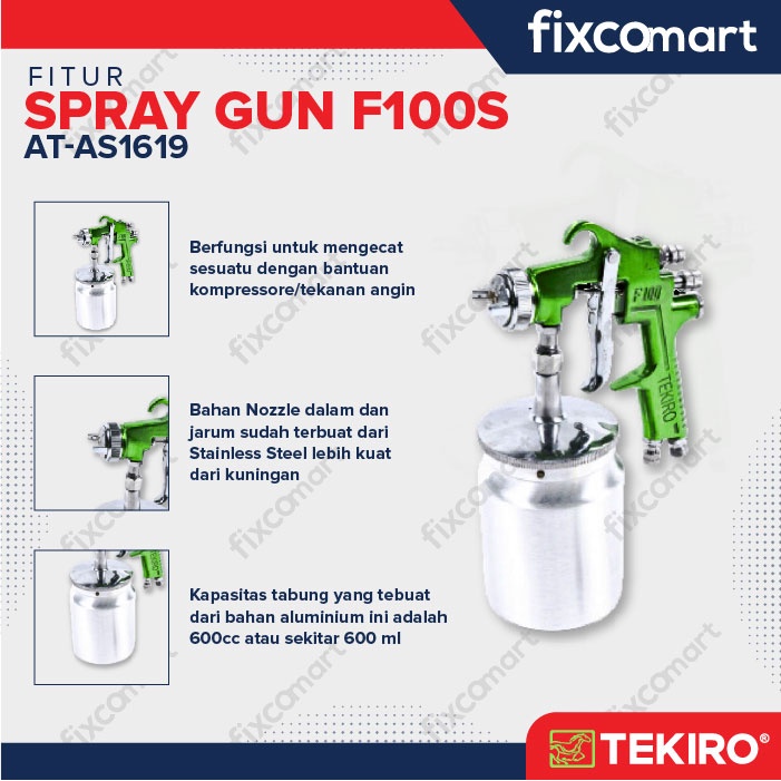 Tekiro Alat Semprot Cat / Spray Gun F100S