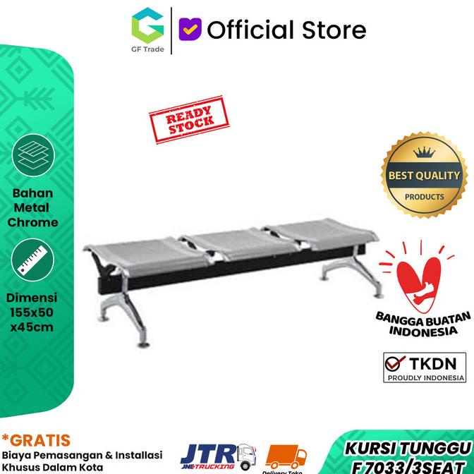 Kursi Tunggu Kursi Deret Kursi Tunggu Bandara Fantoni F 7033/3Seat