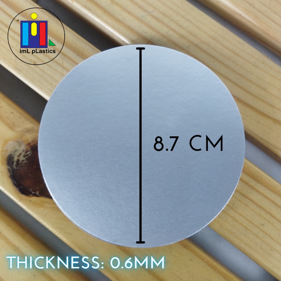 Seal Aluminium / Segel Aluminium Foil PET diameter 8,7cm - 1 pcs