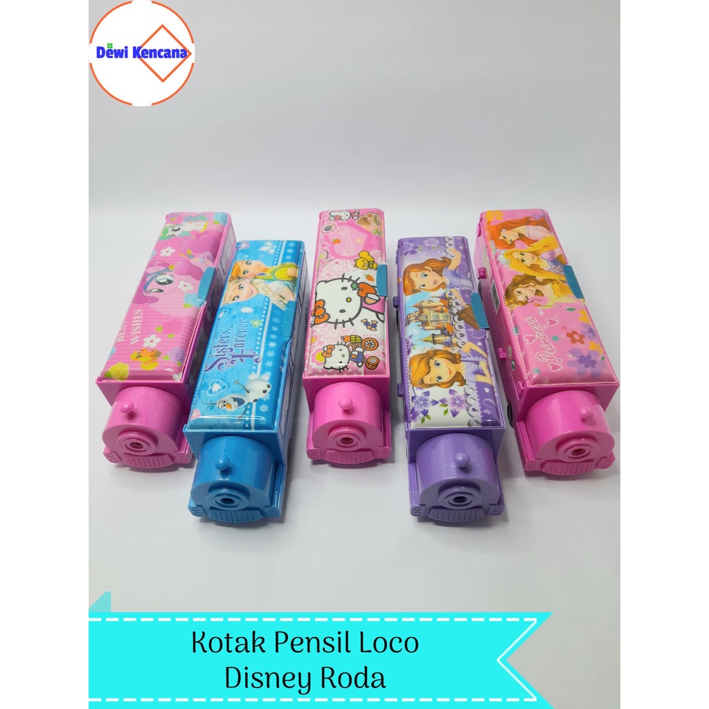 

Kotak Pensil Kereta Loco Disney Roda / Kotak Pensil Magnet/ Kotak Pensil
