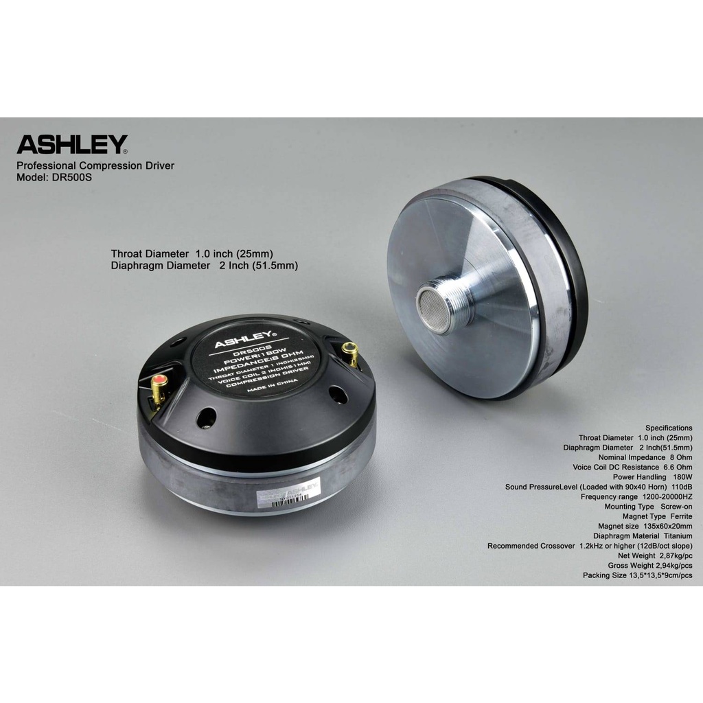 driver tweeter ashley dr500s dr 500 s dr500 s